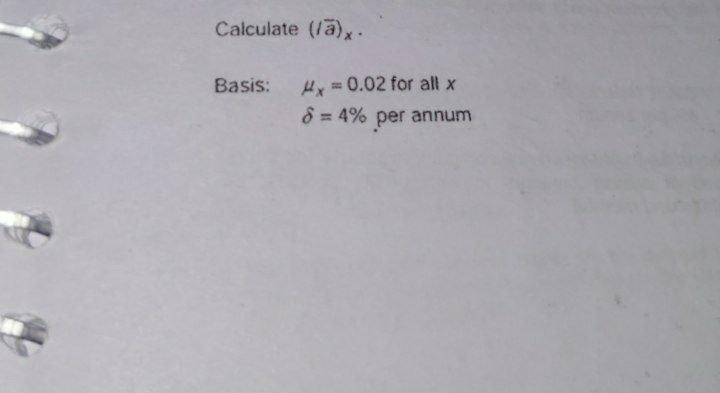  Calculate (1) Basis: x =0.02 for all x 8 = 4%