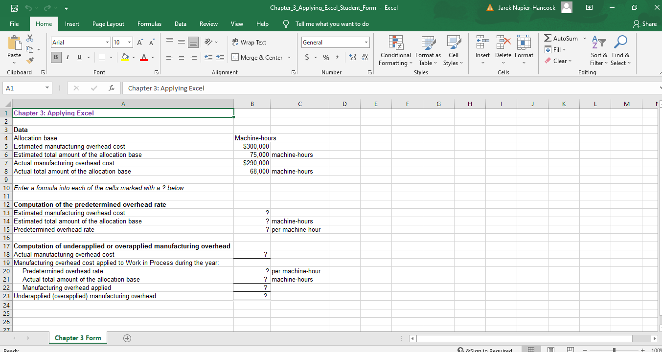 below is to be used to recreate part of the example relating