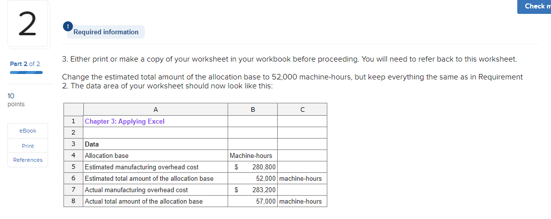 that contain question marks. 90 points For example, in cell B13 enter