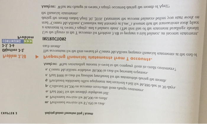 record all business transactions. The accounts and transactions of Conner McAllister, Counselor