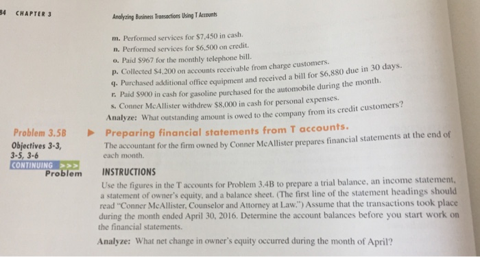 Attorney at Law. follow. INSTRUCTIONS Analyze the transactions. Record each in the