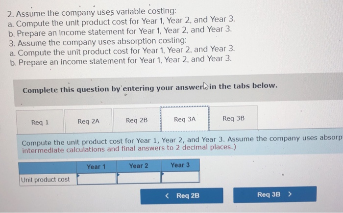 Fixed costs per year: Fixed manufacturing overhead Fixed selling and administrative expenses