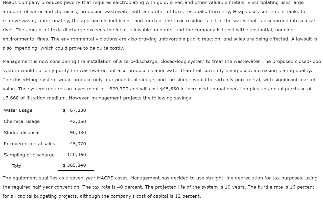 for this problem (after checking my work) the operating cost is incorrect,