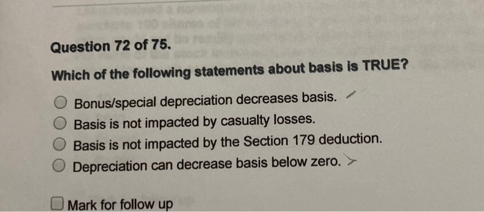  Q 75 the 5000 is wrong . i take thie exiam