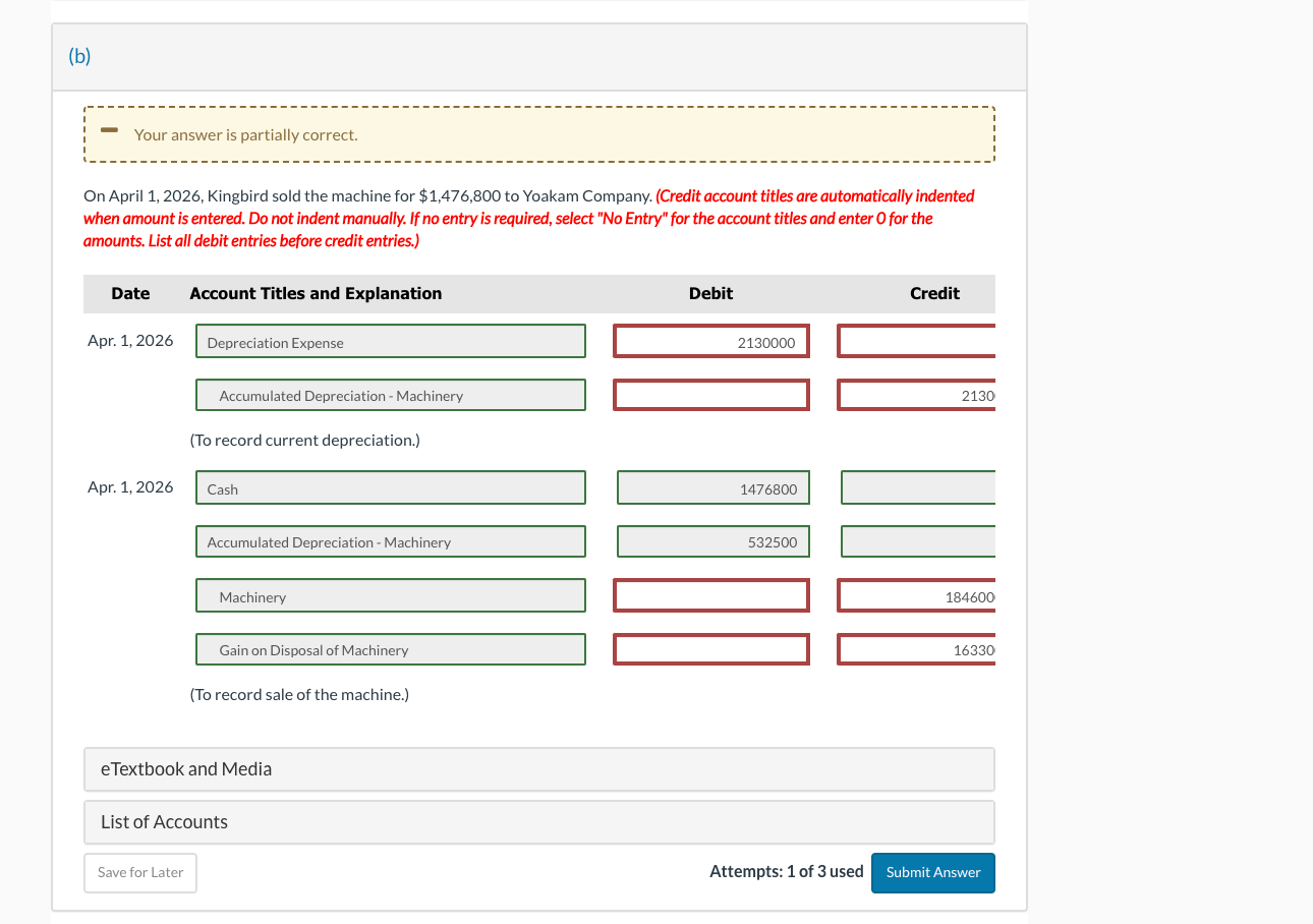 book value of $1,334,800. The original cost and related accumulated depreciation at