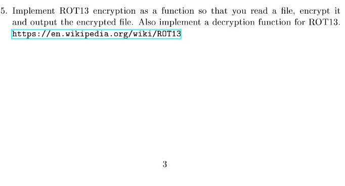 can you please help me with a python program? 5. Implement ROT13
