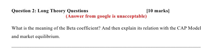  Question 2: Long Theory Questions [10 marks] (Answer from google is