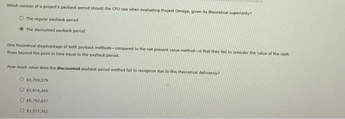 payback period that helps in their capital budgeting decsions. Blue Hamster Manufacturing