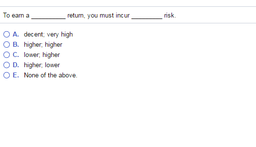 13% and the required return is 12%. You should probably O A.