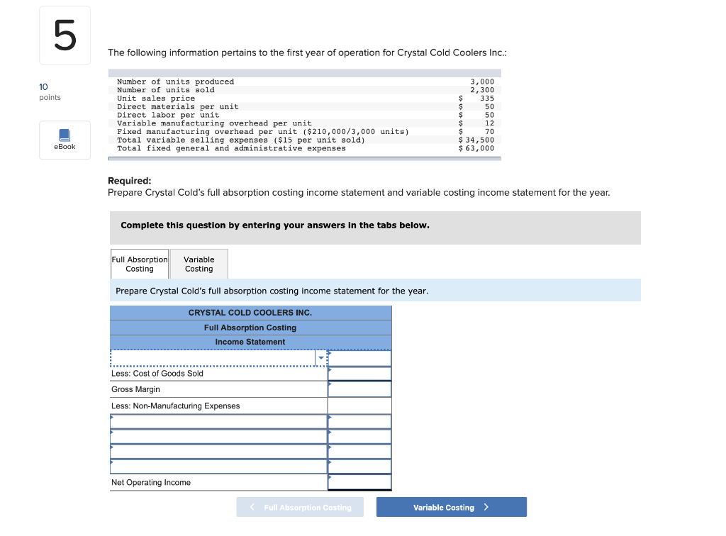 first, drop down Beginning Inventory Contribution margin Cost of Goods Manufactured