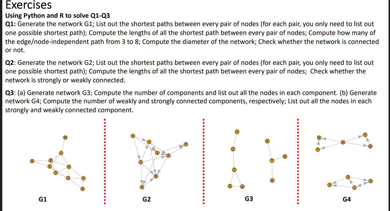  Get me the output of this programs. Using Python and R