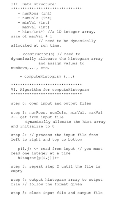 statistic counting of pixel values in the input image, where hist[i] tells