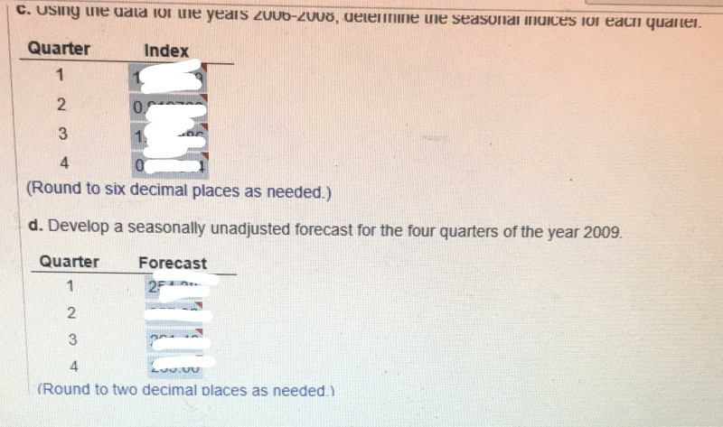 forecast the number of new brokerage customers for each quarter in the