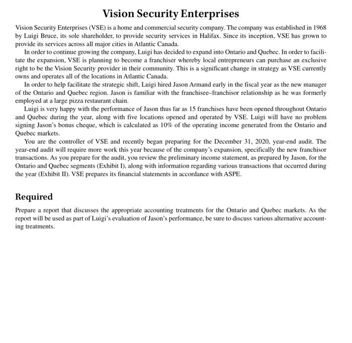  Vision Security Enterprises Vision Security Enterprises (VSE) is a home and