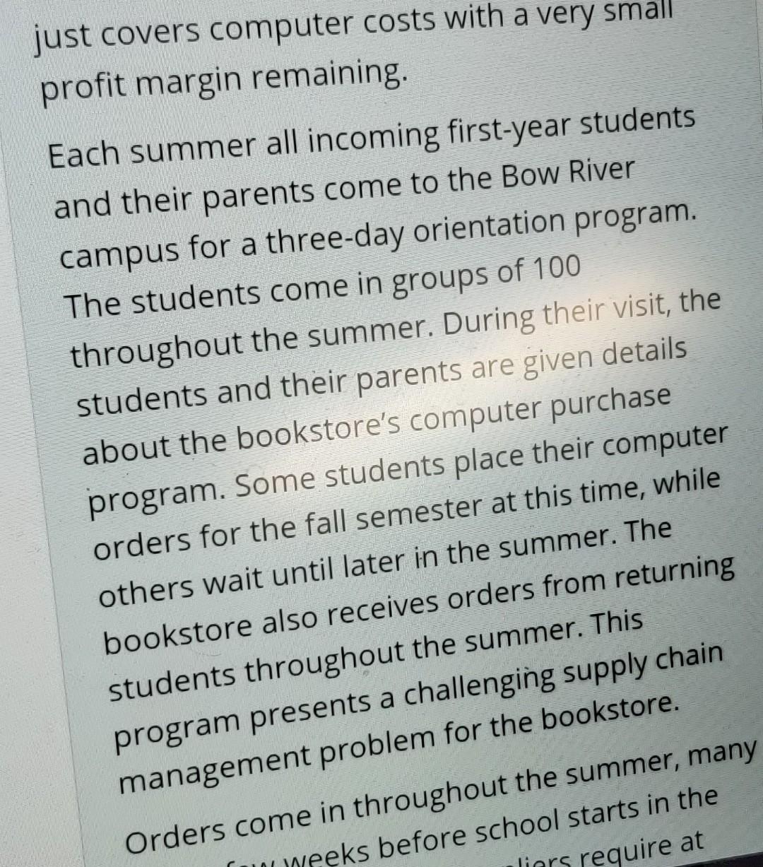 Each summer all incoming first-year students and their parents come to the