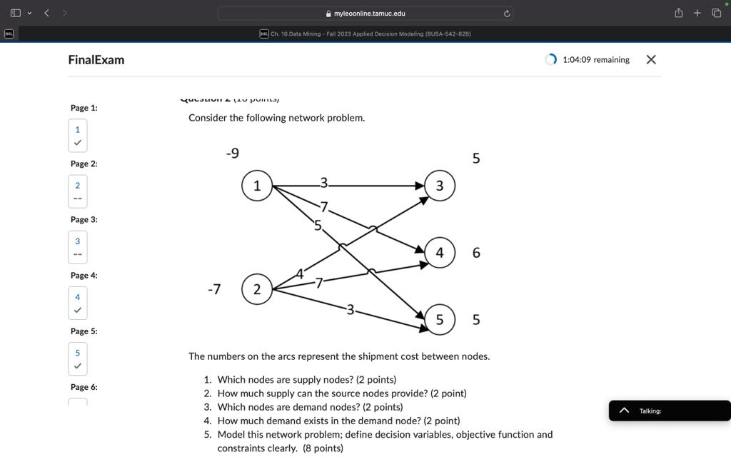  myleoonline.tamuc.edu Ch.19, Data Ming - Fail 2023 Applied Decision Modeling (EUSA-542-828)