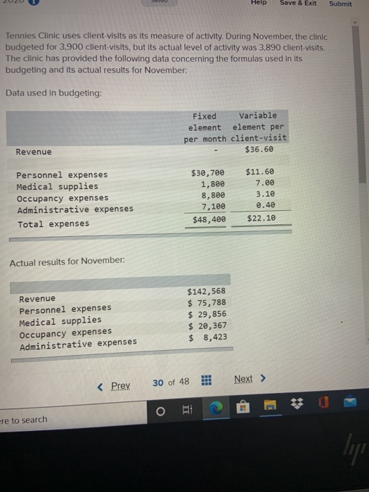  2021 Help Save & Exit Submit Tennies Clinic uses client-visits as
