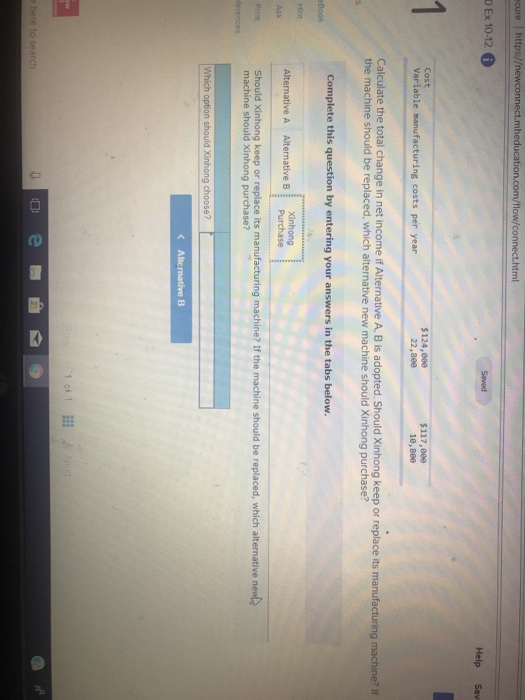 time its salvage value will be zero. It has a current market