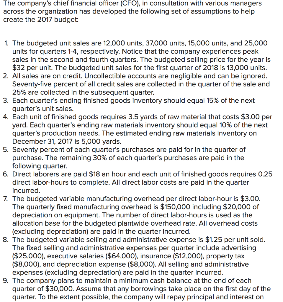 questions displayed below.] Endless Mountain Company manufactures a single product that is