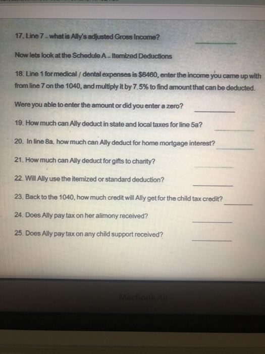 Calvary Church contribution $2,400 2. Used clothing donated to Goodwill $250 3.