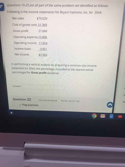 20x4: Net sales $79,029 Cost of goods sold_51,369 Gross profit SE27,660 Operating