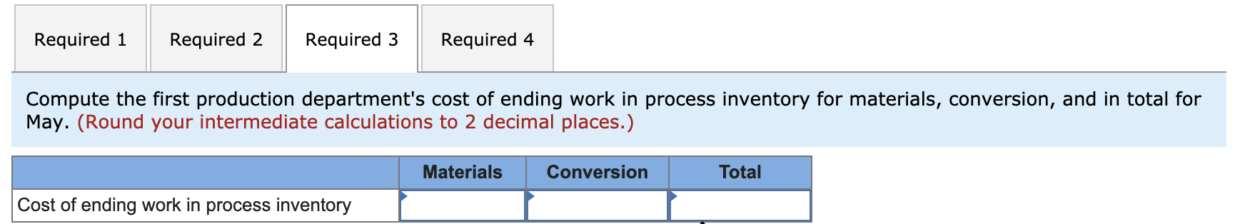 in its process costing system. It produces prefabricated flooring in a series