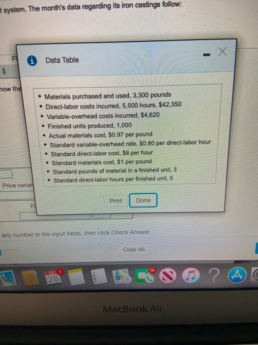 variances. Label each variance as favorable or unfavorable. B hap Flexible Budget