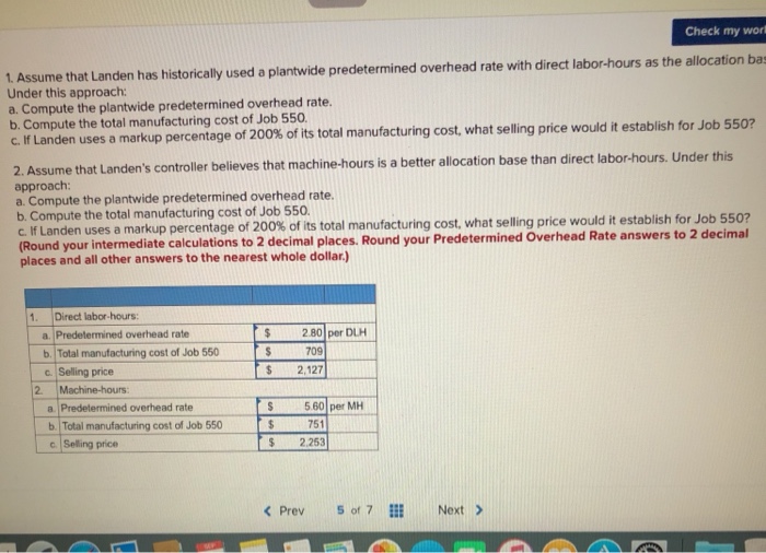 a job-order costing system. At the beginning of the year the company