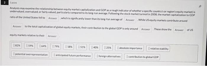 please help me with these Analysts may examine the relationship between equity