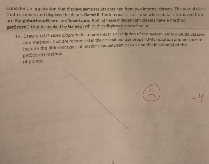 help me answer this one Consider an application that displays game results