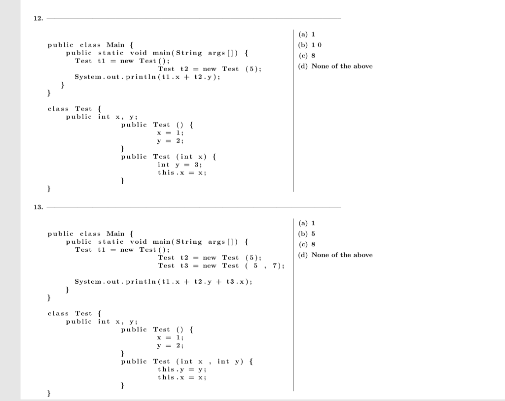 Can you trace these java problems, thank you in advance. Any explanation