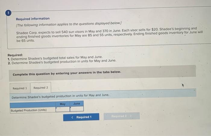 information applies to the questions displayed below.) Shadee Corp. expects to sell