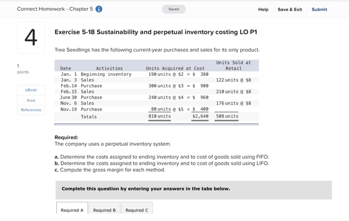  I need Explanation and Solution Please Connect Homework - Chapter 5