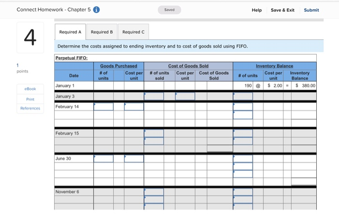 Saved Help Save & Exit Submit Exercise 5-18 Sustainability and perpetual inventory