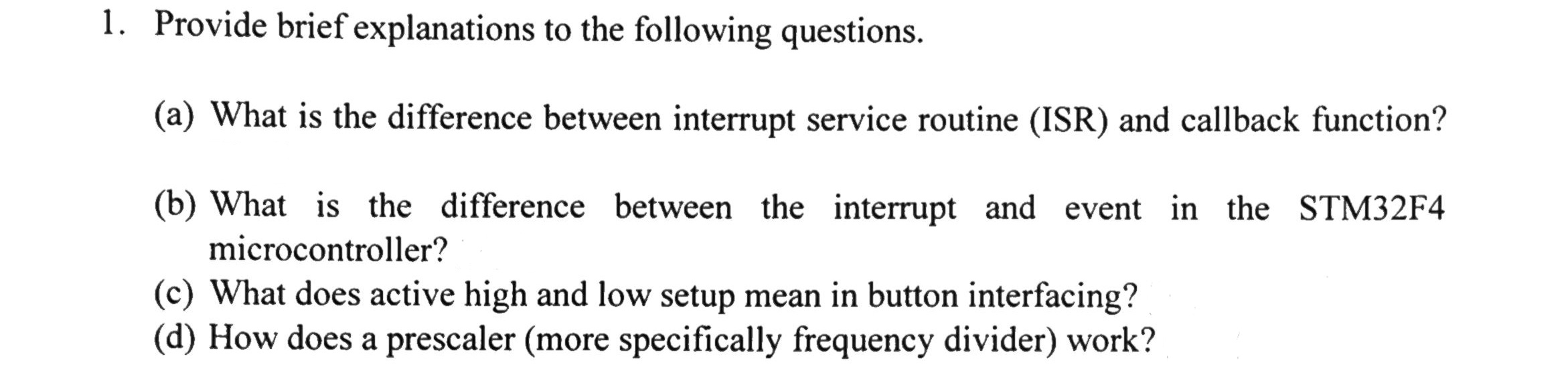 A Problem for System Programming with C Language using embedded development card