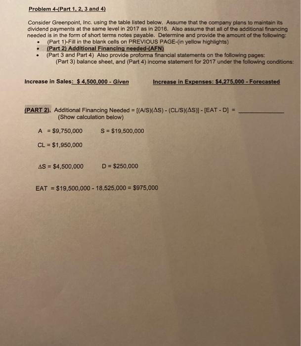 table listed below. Assume that the company plans to maintain its dividend