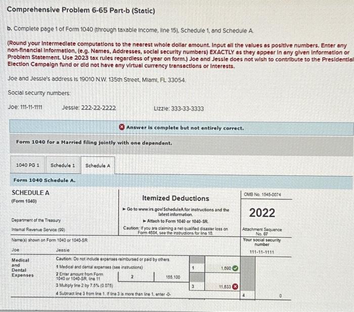 what am i doing wrong my AGI is correct but when
