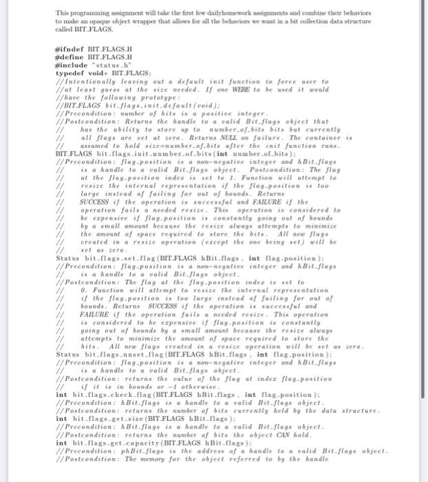 C language please!!! This programming asigniment will taloe the fint few dailybotsewoek