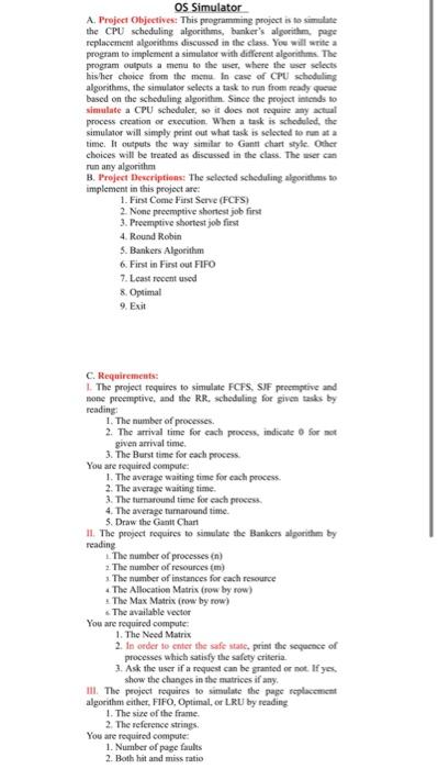 only write the code for gantt chart in python OS Simulator A.