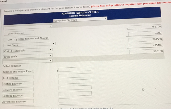 November 30, the end of the company's fiscal year. Credit KINGBIRD FASHION