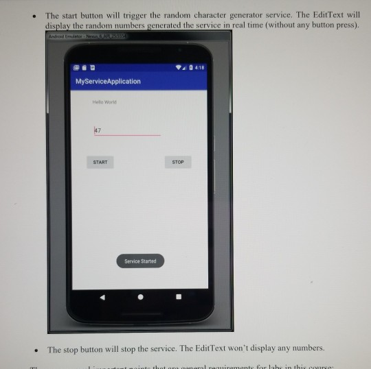 The application is an extension of our Lab 7. You need to