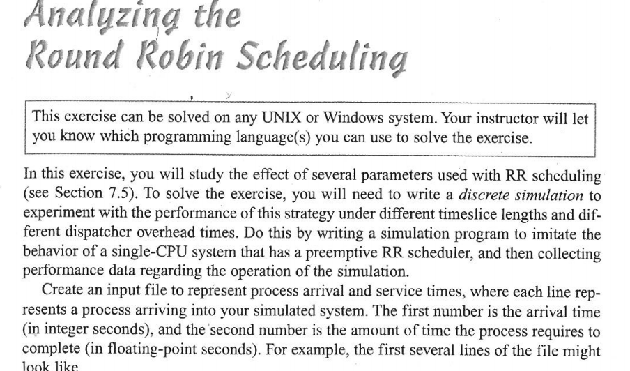 Round Robin Program In C. Analyzing the Round Robin Scheduling This exercise