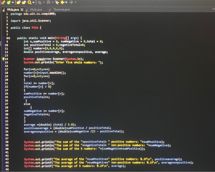 NaA for the average of the 0 positive numbers? My last question