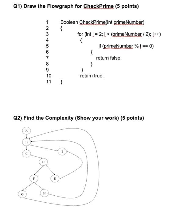 course name: Software Testing & Quality Assurance Q1) Draw the Flowgraph for