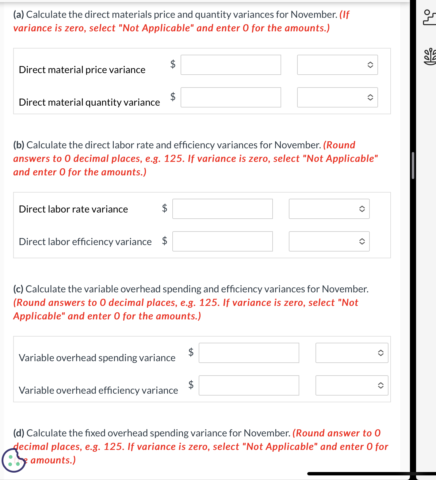 card for the shirts is as follows. Sandy Robison, operations manager, was