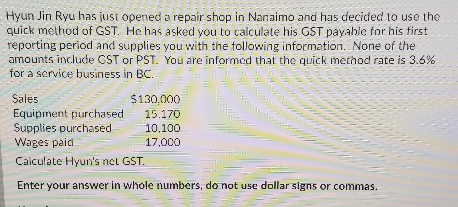 I need the solution and the answer of this question. I