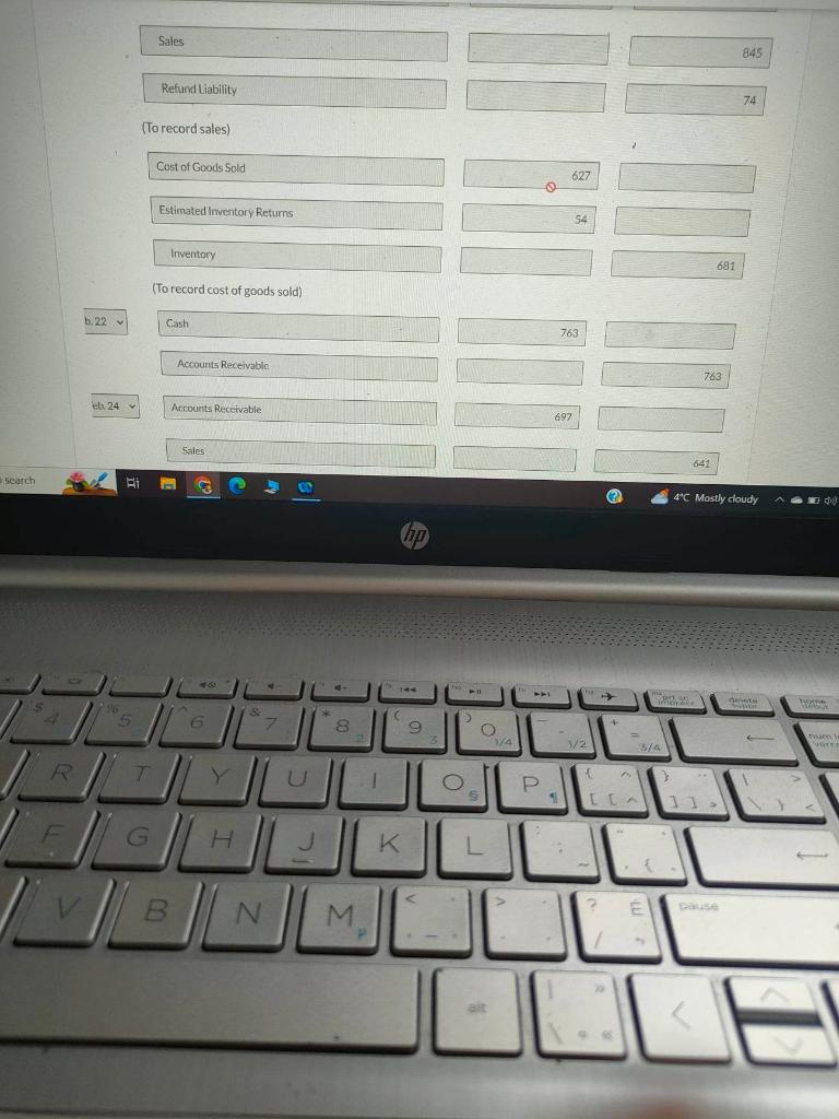 $1,141 of merchandise to Andrew Noren on account, terms n/30. The goods