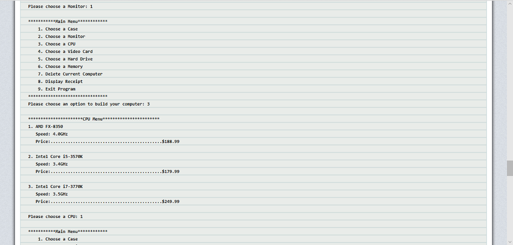 however add any additional classes you feel will enhance your program or