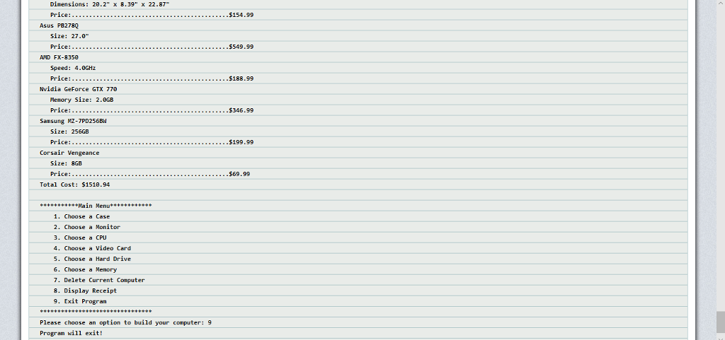 add more parts as you see fit. Please use package name "hw3".