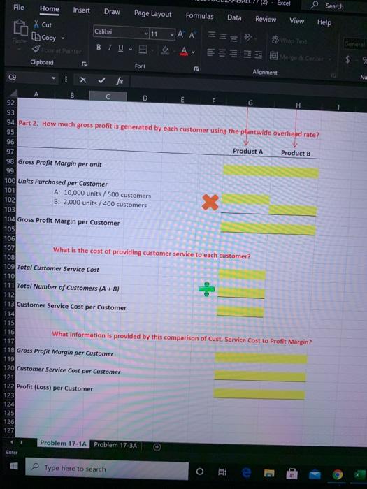 rate based on direct labor hours. What is the gross profit per
